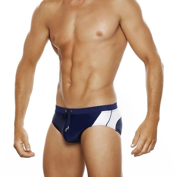 Top Spot Apparel Other - Men's Racing Stripes Speedo Beach Bikini Swimwear Sapphire Size S